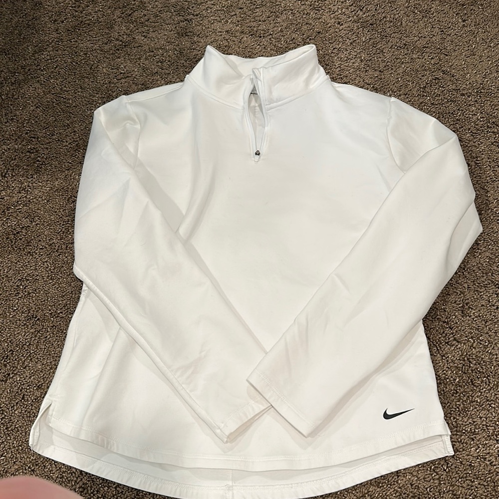 women’s white nike zip up size small